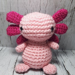 Crochet pattern axolotl amigurumi