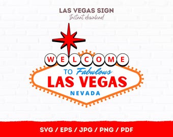 Welcome to Fabulous Las Vegas Sign SVG | Classic Vegas Sign Design | Printable Cut File | Instant Download