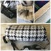 Houndstooth Pattern Hand Muffs with Sherpa lining, Handmade Hand Muffs, Fleece Hand Muffs with Sherpa lining, Hand Warmer. Arm warmer.