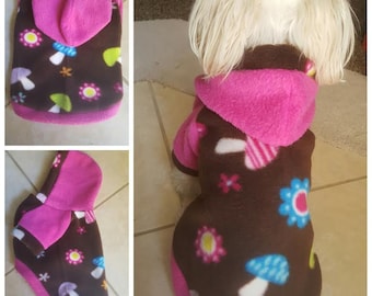 Dog sweater, Small breeds Dogs Fleece Hoodies, Small Dog Hooded Sweater. Small dog sweater.  FREE Domestic Shipping for buy 2 sweaters