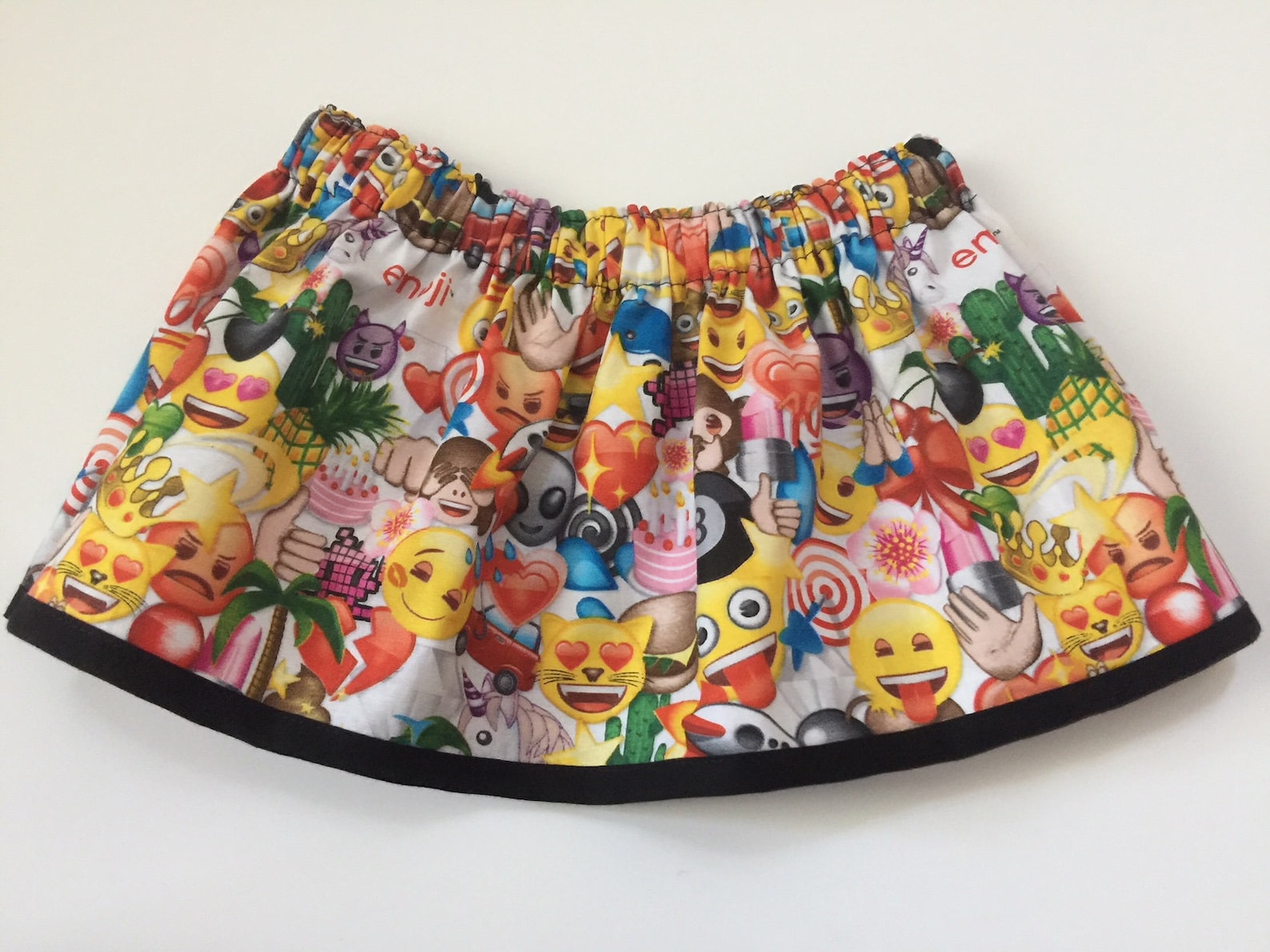Emoji Toddler Skirt Girls Summer Skirt Girls Emoji Skirt Etsy