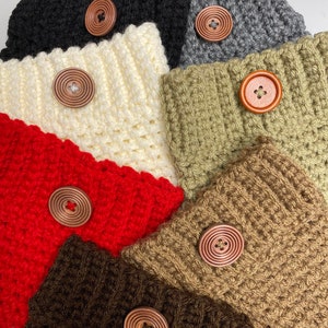 Women&#39;s  Crochet Boot Cuffs,  Boot Toppers, Boot Socks, Leg Warmers in 6 Colors