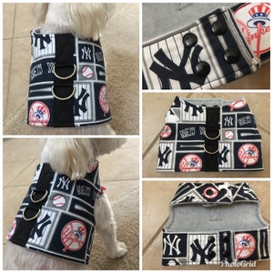 Dog Vest Harness, Small Breed Dog Yankees Vest Harness. Dog Vest Harness (pls check the size before ordering)