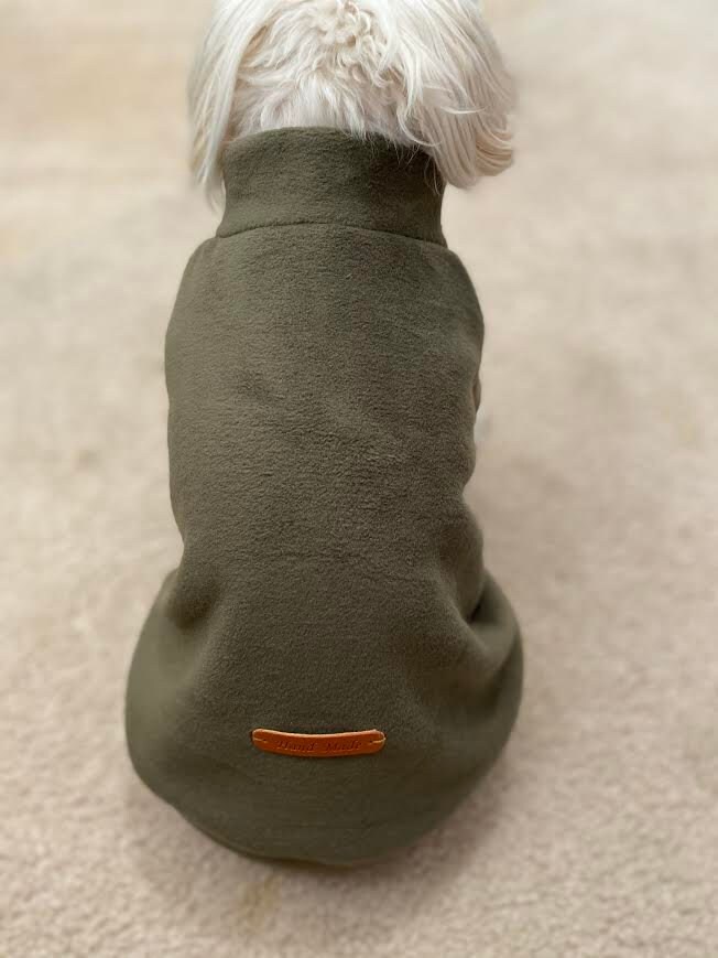 LUXE Fleece Dog Sweater. Small Breed Dog Sweater Luxe Premium Etsy