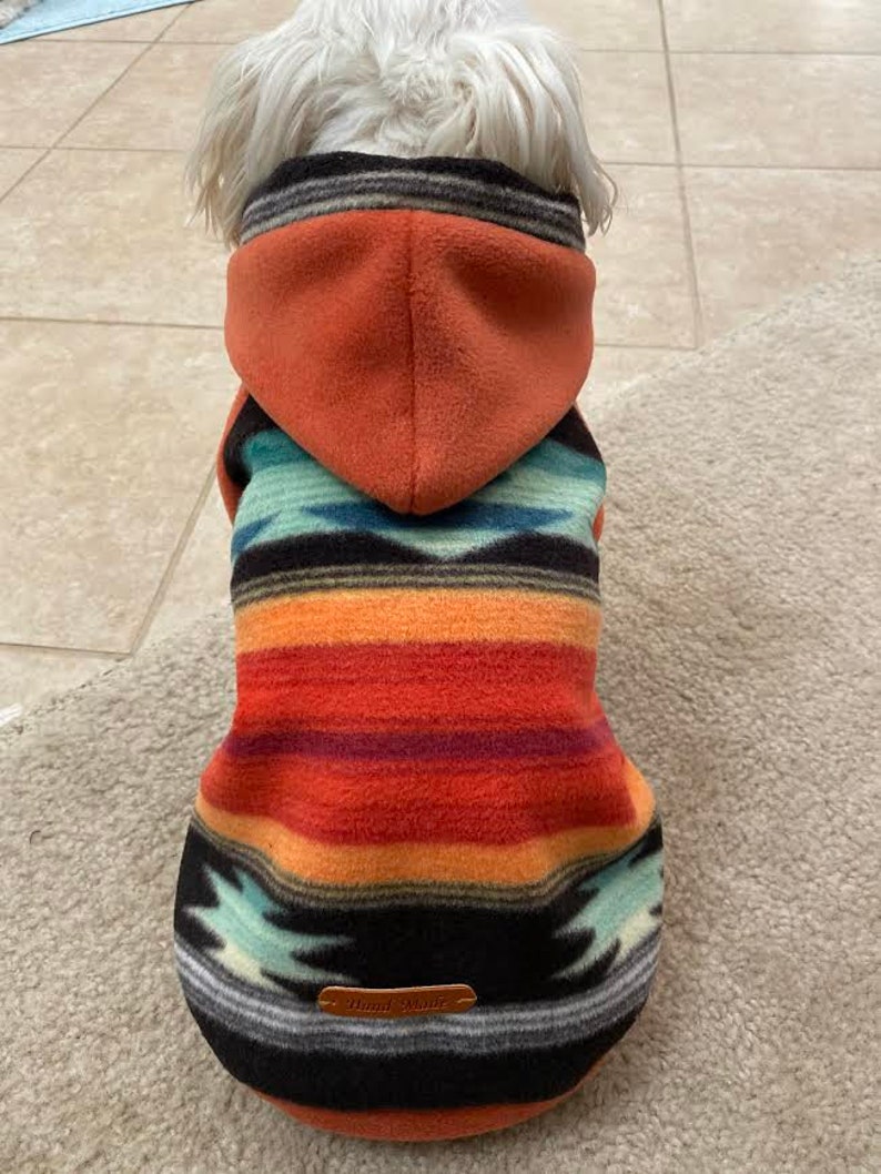 Small Breed Dog Premium Fleece Hooded Sweater Dog Sweater Etsy