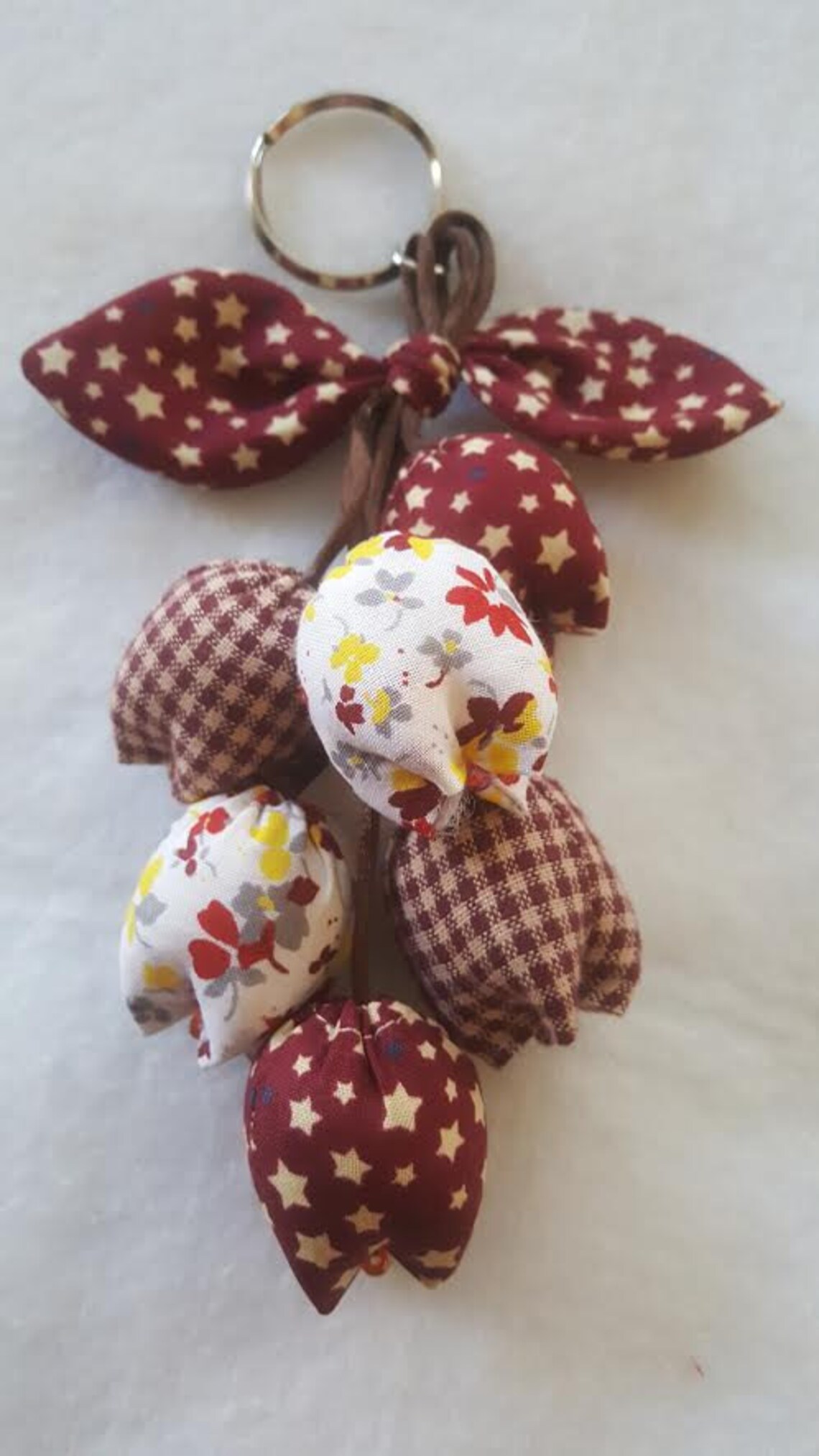 Handmade Keychain Tulip Keychain key fob flower keychain Etsy