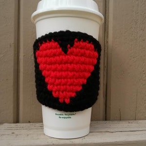 RED HEART Crochet Coffee Cup Cozy