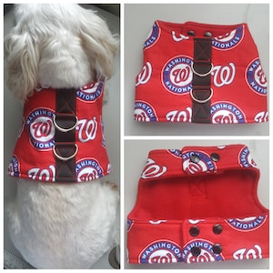 Small Breed Dog Vest Harness, Nationals Dog Vest Harness, Washington Dog/Cat harness,(pls check the size before order)