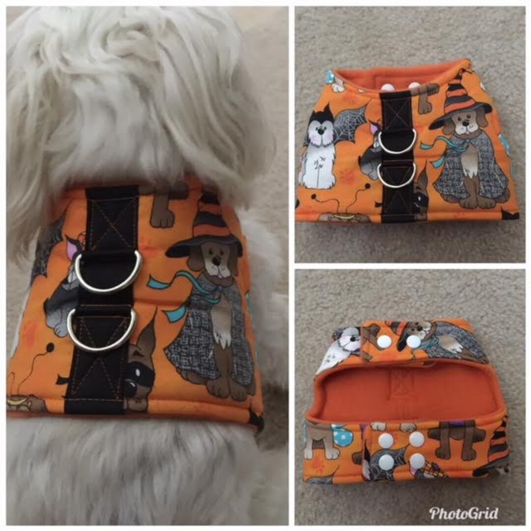 Halloween Costume Dog Harness, Halloween Dog Vest Harness, Small Breed