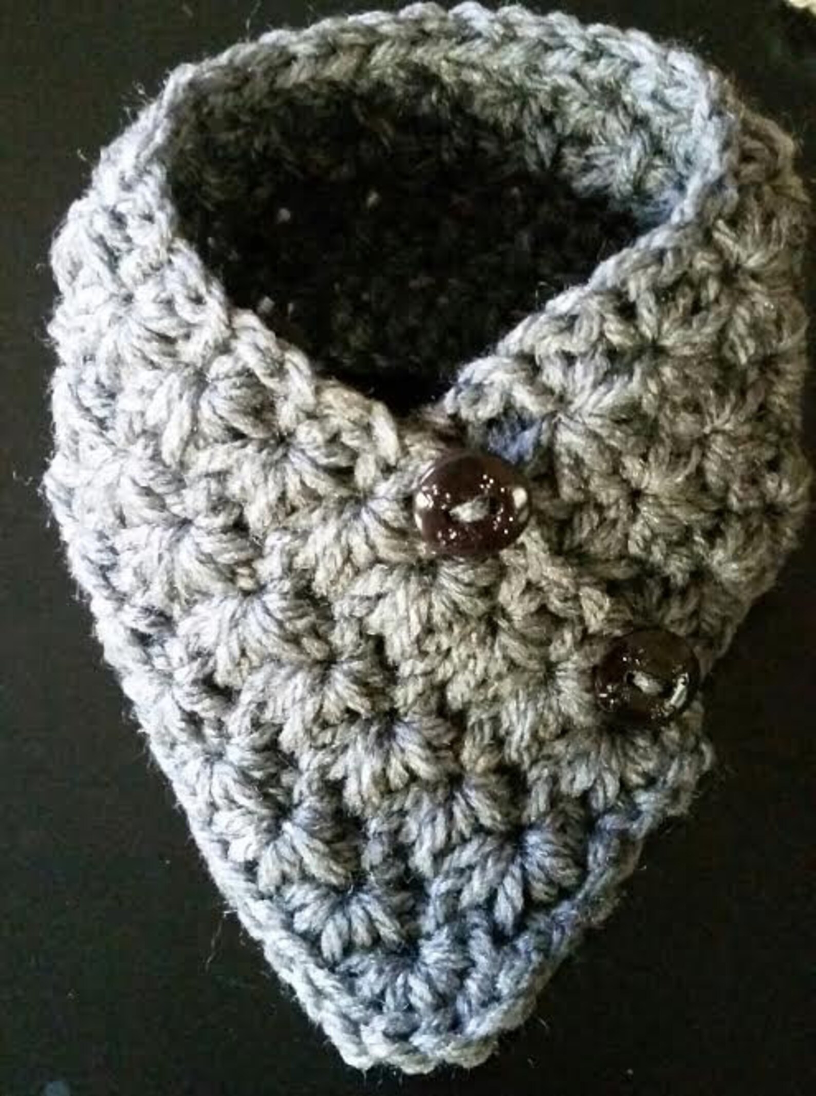 Gray Crocheted Small Dog Neck Warmer Gray Dog Neck Warmer Etsy