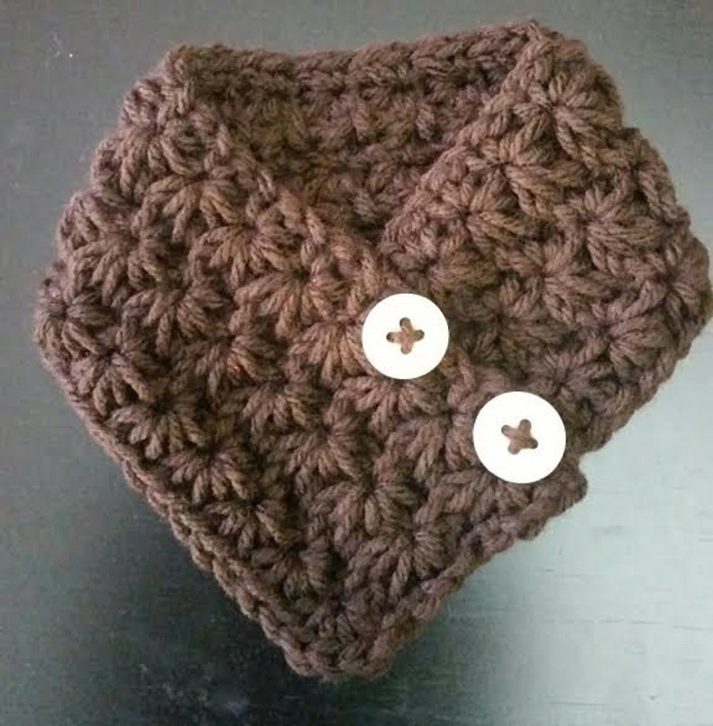 Crocheted Small Dog neck warmer, dog scarf, Puppy scarf fits most S or M dogs image 5