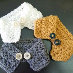 Crocheted Puppy /dog neck warmer/scarf , dog scarf, Choose from 7 colors, Fits most XS ,S or M dogs image 4