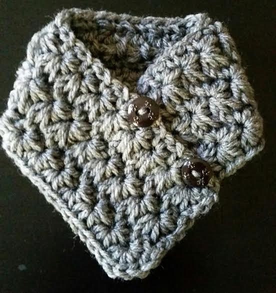 Gray Crocheted Small Dog Neck Warmer Gray Dog Neck Warmer Etsy