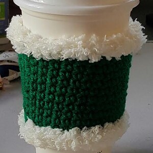 Zhehao 6 Set Christmas Crochet Coffee Cozy Gifts Reable Cup