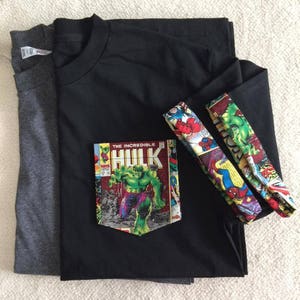Tasche T-Shirts, Roll-up-Ärmel T-Shirt, Hulk Tee