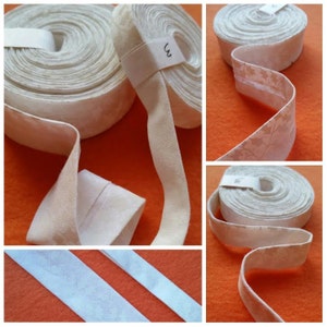 3 Yards 1/2&quot; Double Fold Christmas White Bias Tape 3 Yards bias tape