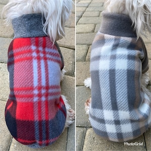 SALE! Two Small Breed Dog Fleece Sweater Size SMALL This sweaters are Final Sale No Return No Exchange Please check the size before ordering