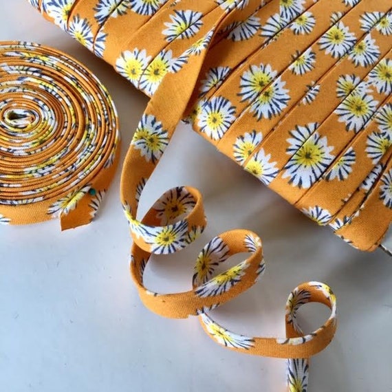 3 Yards Daisy Handmade Double Fold Bias Tape