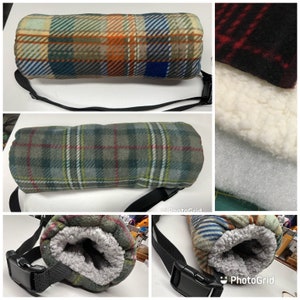 Handwärmer kariert, Tartan kariert Handwärmer, Handwärmer oliv, Tartan kariert Handwärmer, Sherpa Fleece Futter Hand Muff, Hand Muff