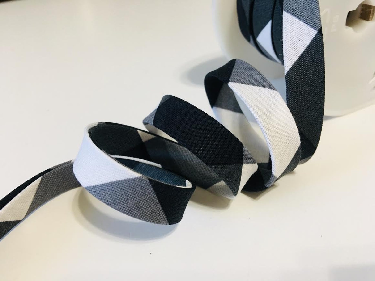 Buffalo Plaid Bias Tape. Black and White Buffalo Plaid Bias Etsy