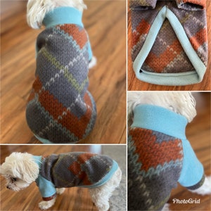 Small Breed dog sweater, Gray Dog Hoodies, Dog Fleece sweater,Small Dog Hooded Sweater, Gray Dog Sweater