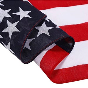 Set of 3 or Set of 6 American Flag Bandana USA Flag Bandana - Etsy