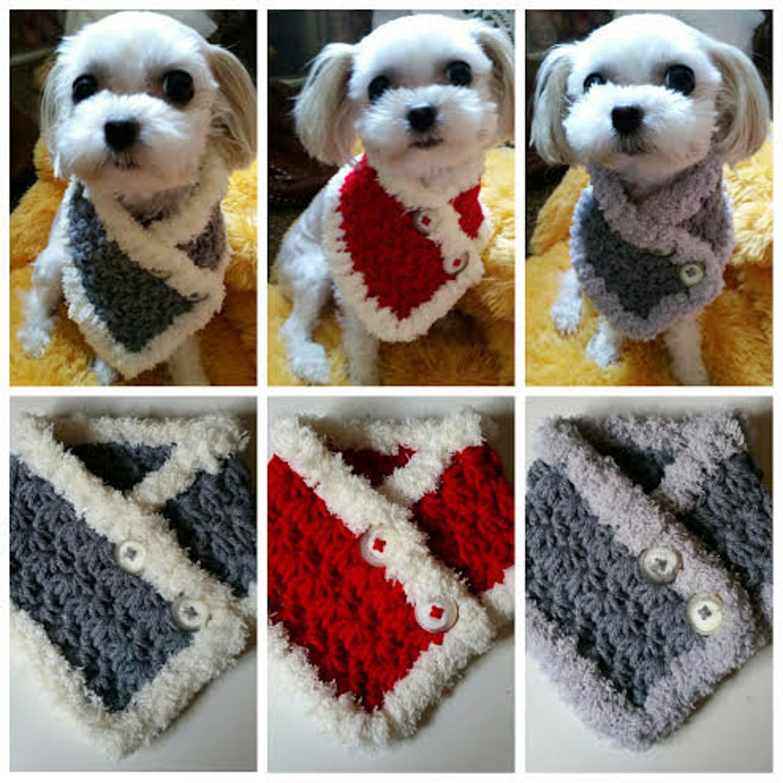 Crocheted Small Dog Neck Warmer Puppy Neck Warmer Dog scarf. Etsy