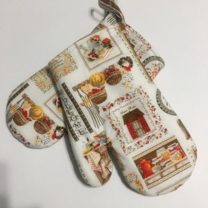 Guantes/guantes de horno de cocina, regalo del día de la madre, guante de horno aislado, soporte para ollas, guante de cocina, regalo de Acción de Gracias, regalo de Navidad
