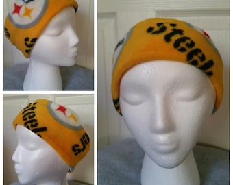 Pittsburgh Steelers Fleece Headband: Kids or Adult Ear Warmers