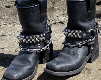 Y2K Black Chunky Lace up Ankle Boots Mens 10 Water Resistant