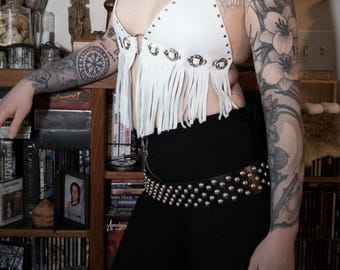 Hellbent Wide Studded belt - Handmade