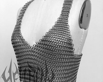 Hellbent MAIDENSTEEL Chainmaille Crop Top – Aluminum or Steel
