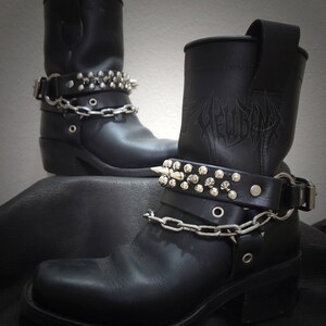 Hellbent Spiked Bootstaps Alternative Boot accessories Boot chain unisex image 2