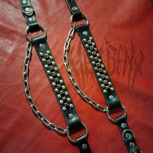 Hellbent Spiked Bootstaps Alternative Boot accessories Boot chain unisex image 3