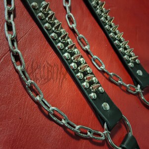 Hellbent Spiked Bootstaps Alternative Boot accessories Boot chain unisex image 4