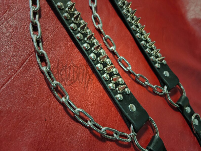 Hellbent Spiked Bootstaps Alternative Boot accessories Boot chain unisex image 4