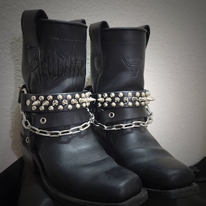 Hellbent Spiked Bootstaps Alternative Boot accessories Boot chain unisex image 1