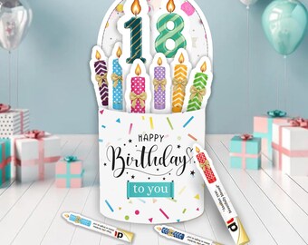 Happy Birthday Duplo Wrapper Box Set, Printable Chocolate Candle Stickers, Custom Number Birthday Decor, DIY Candy Gift Box