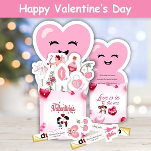 Valentine Duplo Wrappers Printable | Valentine Oracle Stickers | Editable PDF | Duplo Chocolate Wrap | DIY Duplo valentine