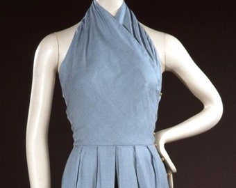 1948 halter cross-over neck Clair McCardell playsuit sewing pattern.