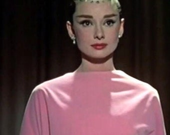 1957 Funny Face Audrey dress sewing pattern. Costume design by Givenchy. Two pieces, the dress and the top.