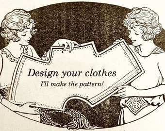 CUSTOM DESIGN PATTERN– Send me a photo or drawing of your garment, and I'll make the pattern to your measurements!