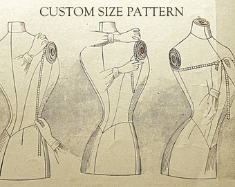 Custom size sewing pattern.