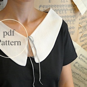 Unique Pdf Classic collar / necktie sewing pattern. image 1