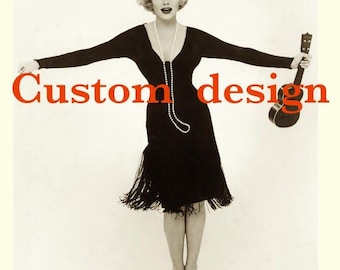 CUSTOM DESIGN PATTERN – Send me a photo or drawing of your garment, and I&#39;ll make the pattern to your measurements!