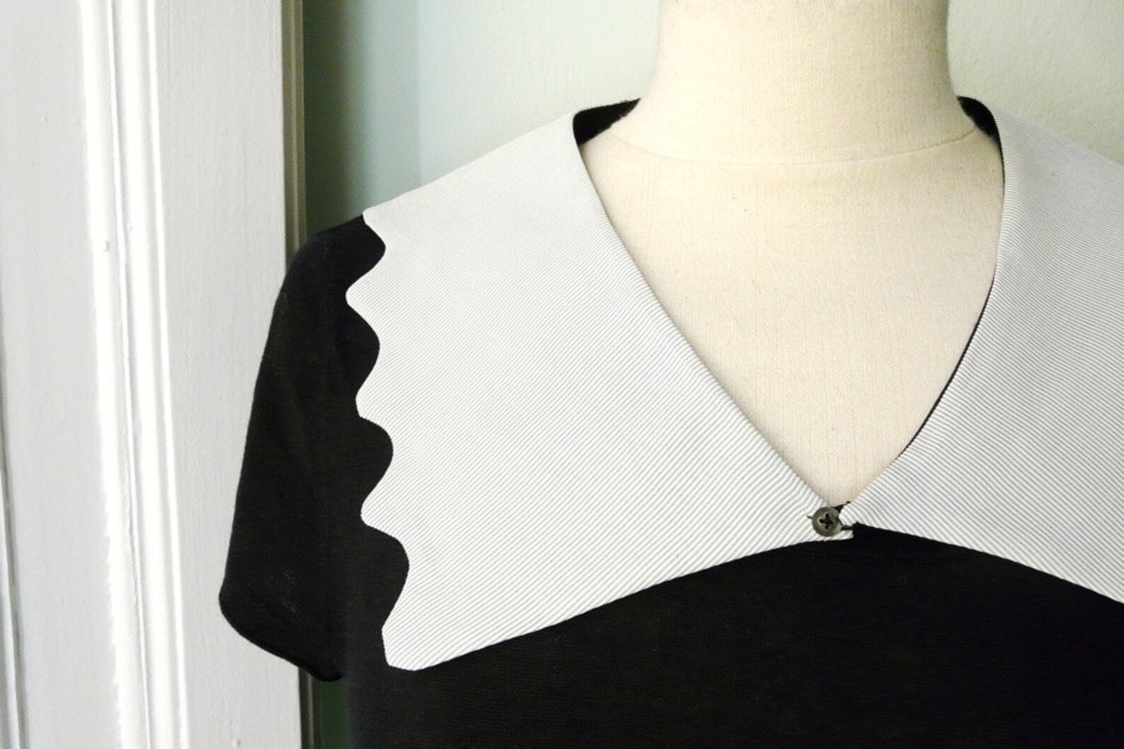 Unique Pdf Scalloped collar sewing pattern. Etsy