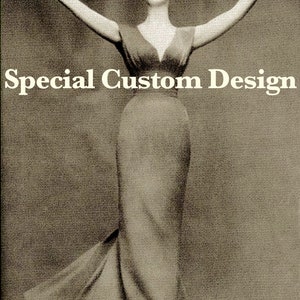 CUSTOM DESIGN PATTERN – Send me a photo or drawing of your garment, and I'll make the pattern to your measurements!