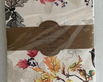 Maison d’ Hermine Placemats PM033AA02 Set of 4 100% Cotton 13X19 Multicolor NIP