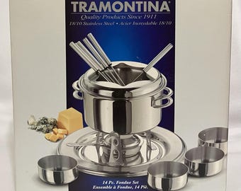 Tramontina 14 Piece Fondue Set Ensemble 18/10 Stainless Steel 80205/504 NOB