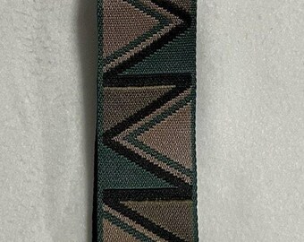 Womens Pom Pom London 2” Wide Crossbody Strap for Bag Purse Triangle Green Taupe